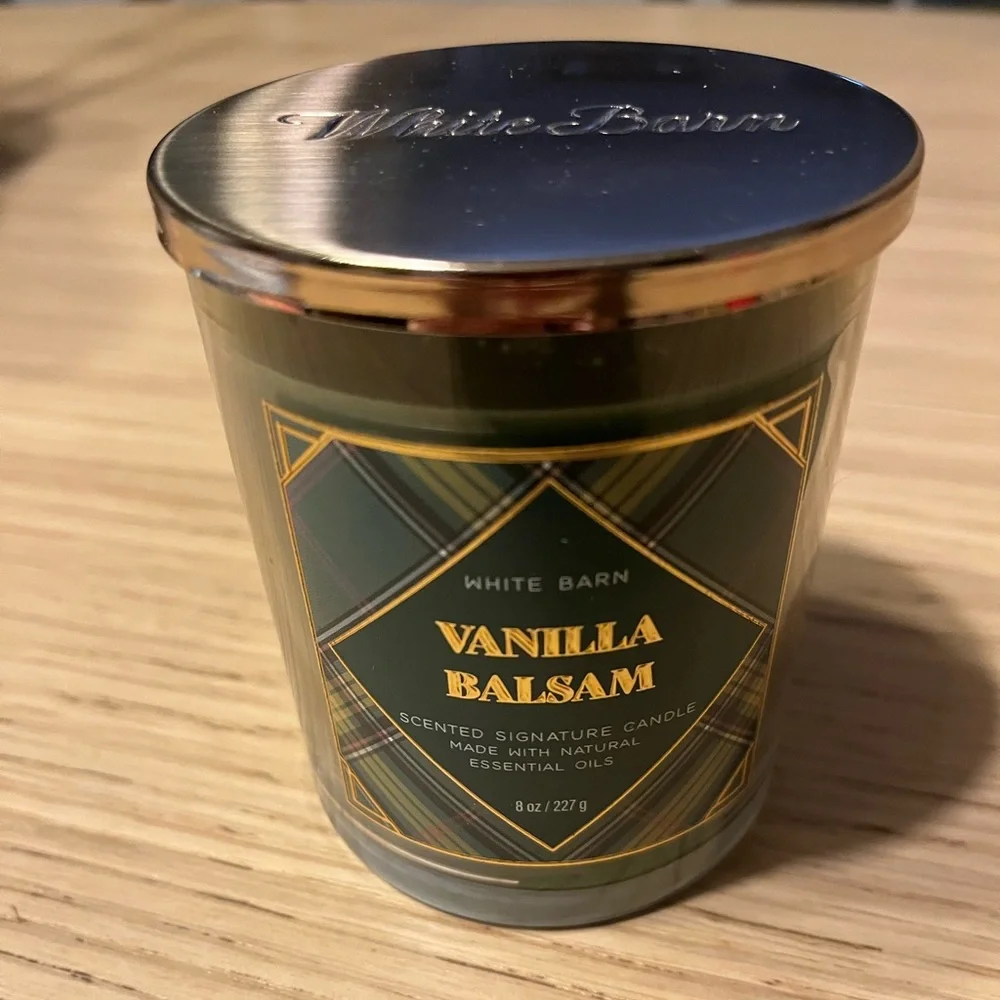 Bath & Body Works Single Wick Candle. Vanilla Balsam.